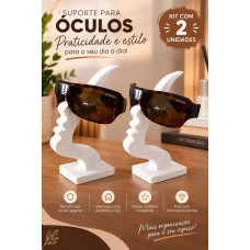 Kit 2 Suportes Para Óculos Decorativo