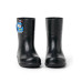 Galocha Infantil Masculina Menino Preto Impermeável Chuva Antiderrapante