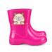 Galocha Infantil Feminina Menina Rosa Pink Impermeável Chuva Antiderrapante