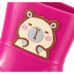 Galocha Infantil Feminina Menina Rosa Pink Impermeável Chuva Antiderrapante
