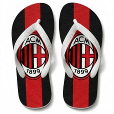 Chinelo Masculino AC Milan Faixa Vermelha