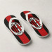 Chinelo Masculino AC Milan Faixa Vermelha