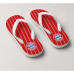 Chinelo Masculino Bayern de Munique Listrado Vermelho e Branco