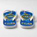 Chinelo Masculino Boca Juniors Escudo Central Azul e Amarelo