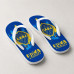 Chinelo Masculino Boca Juniors Escudo Central Azul e Amarelo