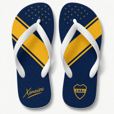 Chinelo Masculino Boca Juniors Xeneize Azul e Amarelo Chinelo Masculino Boca Juniors Xeneize Azul e Amarelo
