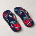 Chinelo Masculino Chicago Bulls Bull Basketball Azul, Vermelho e Branco