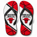 Chinelo Masculino Chicago Bulls Court Branco, Vermelho e Preto Chinelo Masculino Chicago Bulls Court Branco, Vermelho e Preto
