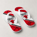 Chinelo Masculino Chicago Bulls Court Branco, Vermelho e Preto Chinelo Masculino Chicago Bulls Court Branco, Vermelho e Preto