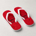 Chinelo Masculino Chicago Bulls Doodle Vermelho e Preto
