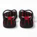 Chinelo Masculino Chicago Bulls Pinstripe Preto e Vermelho