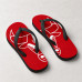 Chinelo Masculino Chicago Bulls Giant Red Vermelho e Branco Chinelo Masculino Chicago Bulls Giant Red Vermelho e Branco