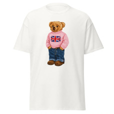 Camisa Feminina Baby Look Polo Bear Pink