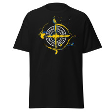 Camiseta Masculina Stone Island Blue & Gold