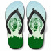 Chinelo Masculino Boston Celtics Skyline Verde e Azul Claro