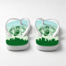 Chinelo Masculino Boston Celtics Skyline Verde e Azul Claro