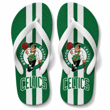 Chinelo Masculino Boston Celtics Stripes Verde e Branco