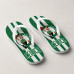 Chinelo Masculino Boston Celtics Stripes Verde e Branco