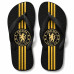 Chinelo Masculino Chelsea Black & Gold Stripes Chinelo Masculino Chelsea Black & Gold Stripes