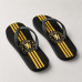 Chinelo Masculino Chelsea Black & Gold Stripes Chinelo Masculino Chelsea Black & Gold Stripes