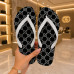 Chinelo Feminino Gucci Black White