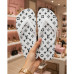 Chinelo Feminino LV Black White