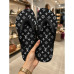 Chinelo Feminino LV Black White