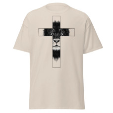 Camiseta Masculina Leão Na Cruz