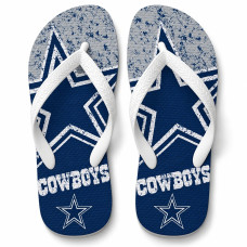 Chinelo Masculino Dallas Cowboys Grunge Azul e Cinza