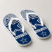 Chinelo Masculino Dallas Cowboys Grunge Azul e Cinza