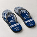 Chinelo Masculino Dallas Cowboys Grunge Azul e Cinza