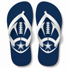 Chinelo Masculino Dallas Cowboys Football Marinho e Branco