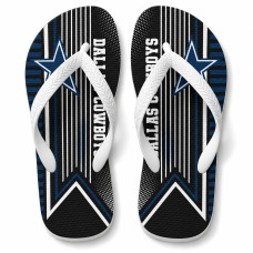 Chinelo Masculino Dallas Cowboys Pinstripe Preto e Azul