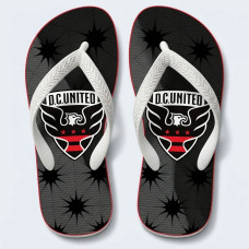 Chinelo Masculino D.C. United Star Preto e Vermelho