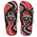Chinelo Masculino D.C. United Swirl Vermelho, Preto e Cinza