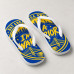 Chinelo Masculino Golden State Warriors Bay Area Swag Azul e Amarelo Chinelo Masculino Golden State Warriors Bay Area Swag Azul e Amarelo
