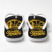 Chinelo Masculino Golden State Warriors Brush Strength In Numbers Preto e Amarelo