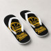 Chinelo Masculino Golden State Warriors Brush Strength In Numbers Preto e Amarelo