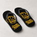 Chinelo Masculino Golden State Warriors Brush Strength In Numbers Preto e Amarelo
