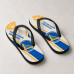 Chinelo Masculino Golden State Warriors Diagonal Branco, Azul e Amarelo