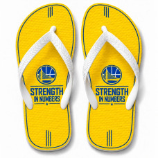 Chinelo Masculino Golden State Warriors Strength In Numbers Amarelo e Azul