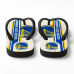 Chinelo Masculino Golden State Warriors Stripes Branco, Azul e Amarelo