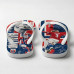 Chinelo Masculino Erling Haaland Noruega Blueprint Vermelho e Azul