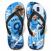 Chinelo Masculino Erling Haaland City Edição Especial Azul e Branco