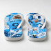 Chinelo Masculino Erling Haaland City Edição Especial Azul e Branco
