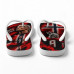 Chinelo Masculino Erling Haaland Noruega Viking Vermelho e Preto