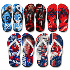 Chinelo Masculino Erling Haaland Varias Estampas