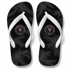 Chinelo Masculino Inter Miami Palm Black Minimal Preto e Branco