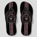 Chinelo Masculino Inter Miami Vertical Stripe Preto e Rosa