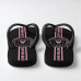 Chinelo Masculino Inter Miami Vertical Stripe Preto e Rosa